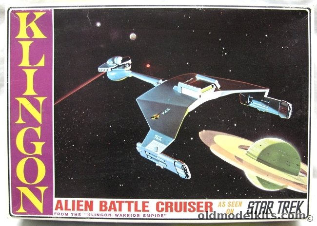 AMT 1/635 Star Trek Klingon Alien Battle Cruiser - Light Up Version, S952-250 plastic model kit